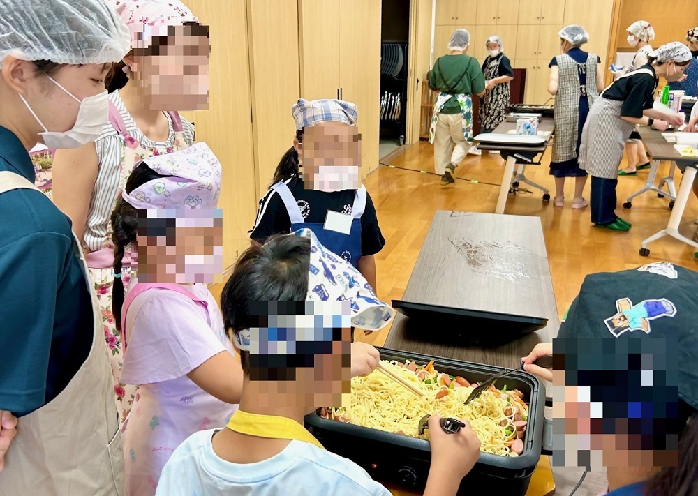 ④ナポリタン調理