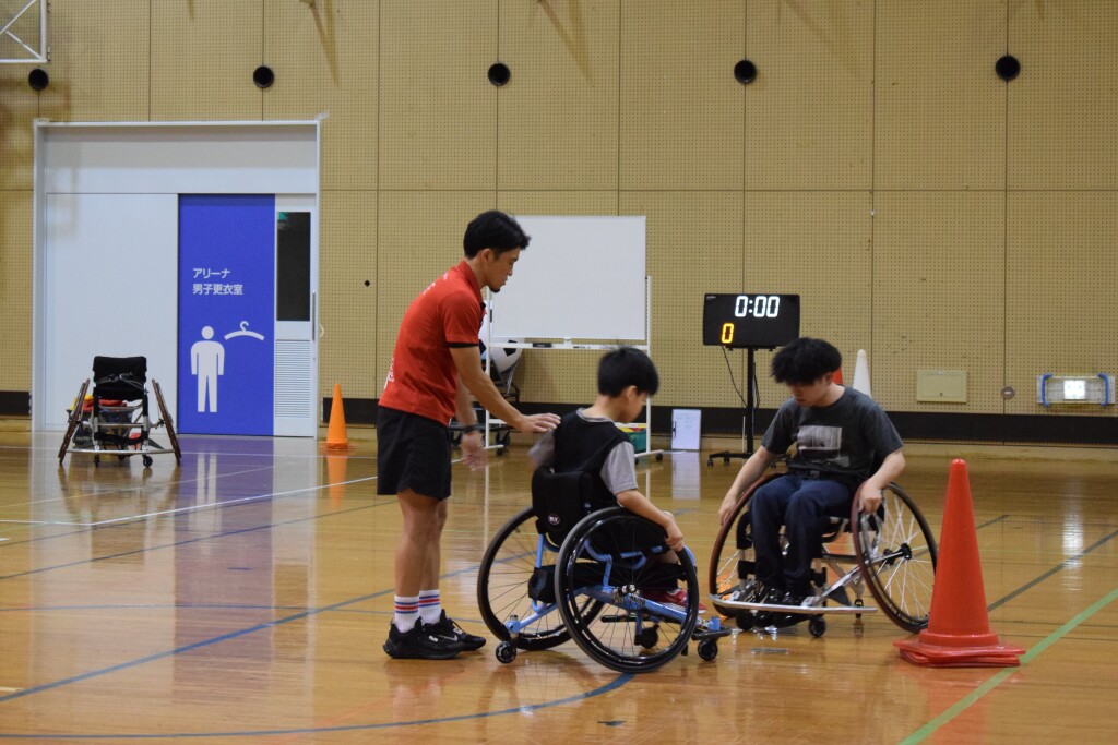 ジュニア車いす教室の様子